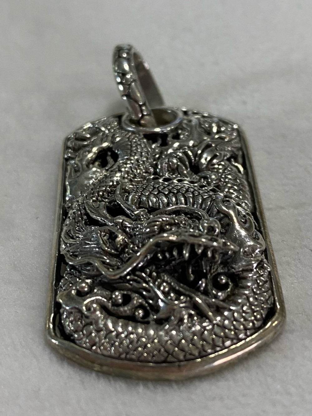 Sarda .925 Sterling Silver Dragon tag